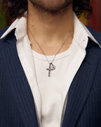 Motif Crucifix x Mini Guadalupe - Silver