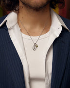 The Guardian X Mediterranean Olive stone stack - Silver
