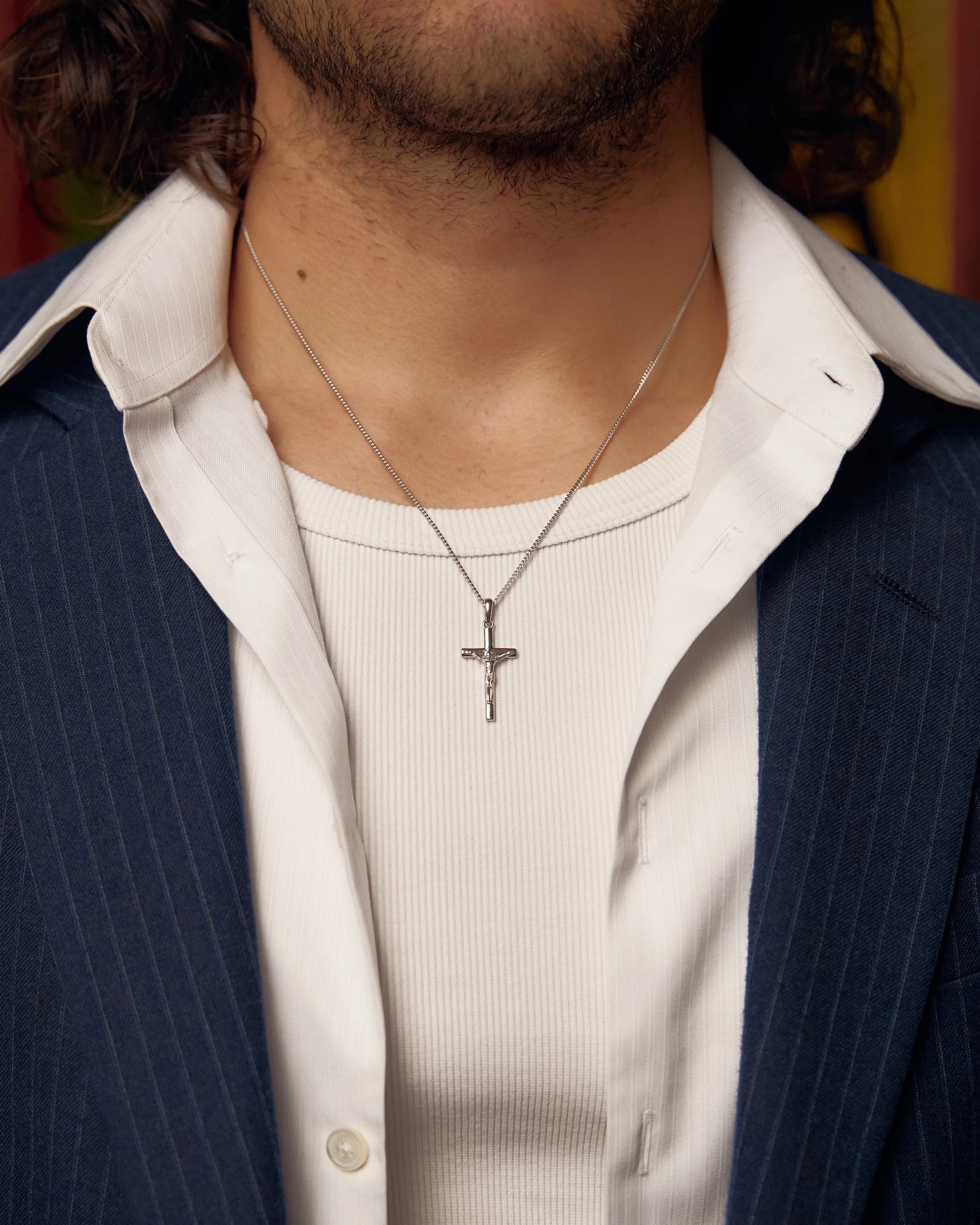 The Crucifix Cross Chain - Silver