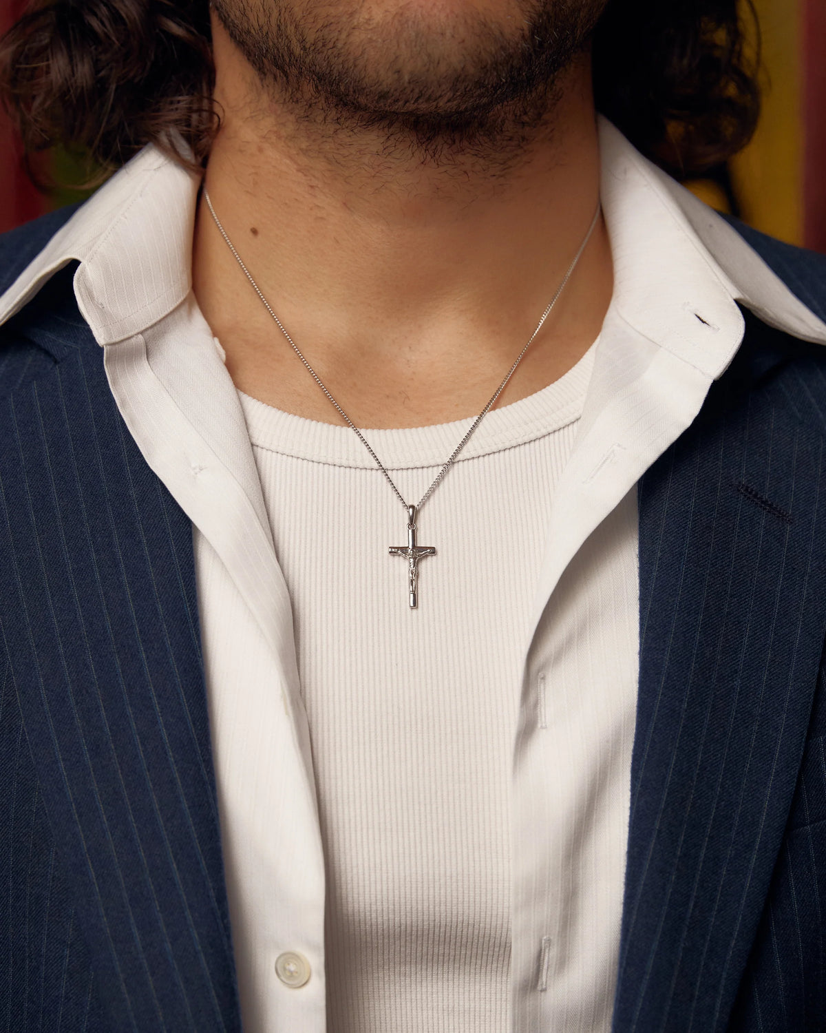 The Crucifix Cross Chain - Silver