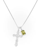Motif Crucifix x Mediterranean Olive stone stack - Silver