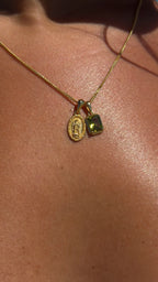 Mini Guadalupe X Mediterranean Olive stone stack - Gold