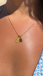 Mini Guadalupe X Mediterranean Olive stone stack - Gold