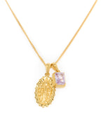 Our Lady of Guadalupe x Lavender stone stack - Gold