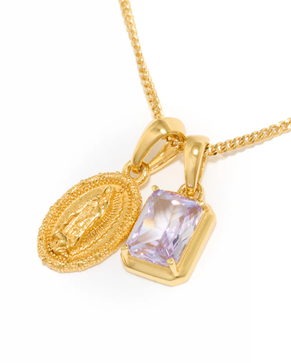 Mini Guadalupe x Lavender stone stack - Gold