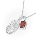 Our Lady of Guadalupe x Lisbon red stone stack - Silver