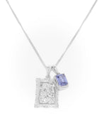 St George frame x Sapphire stone stack - Silver