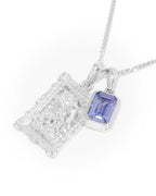 St George frame x Sapphire stone stack - Silver