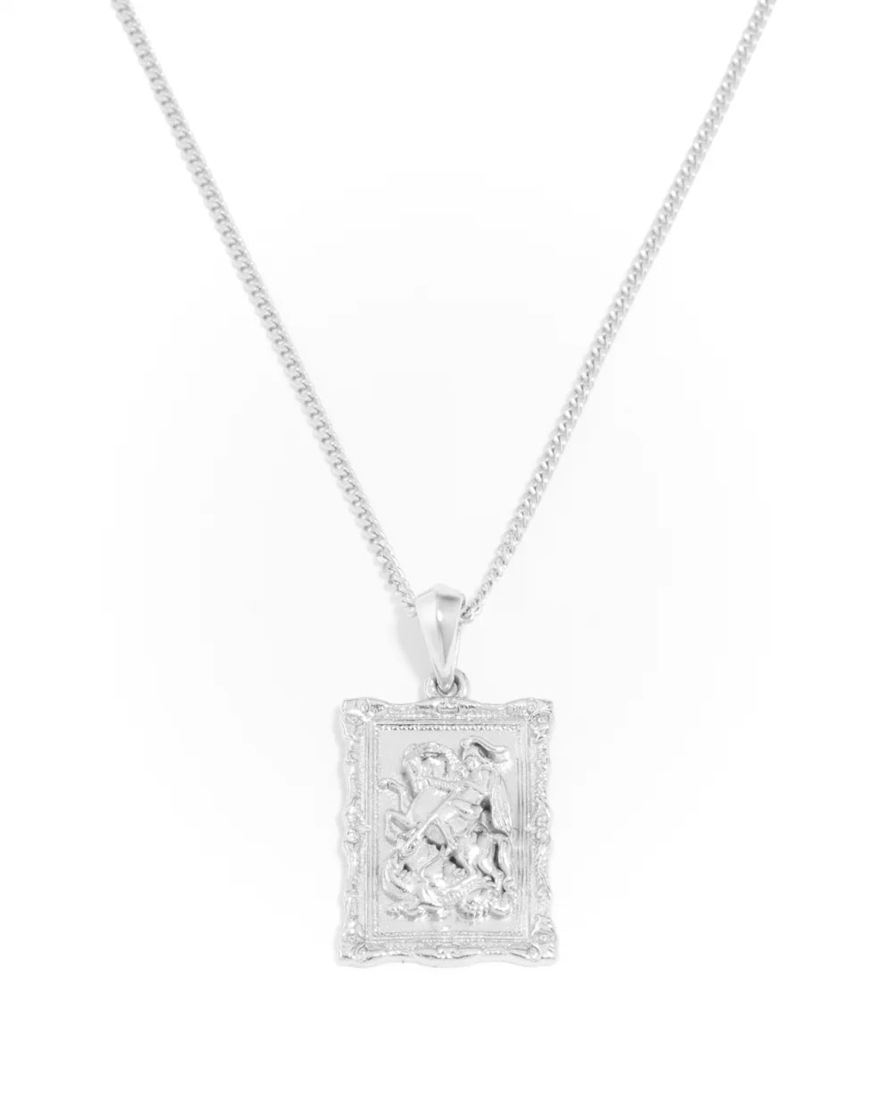 St George Baroque Frame - Silver