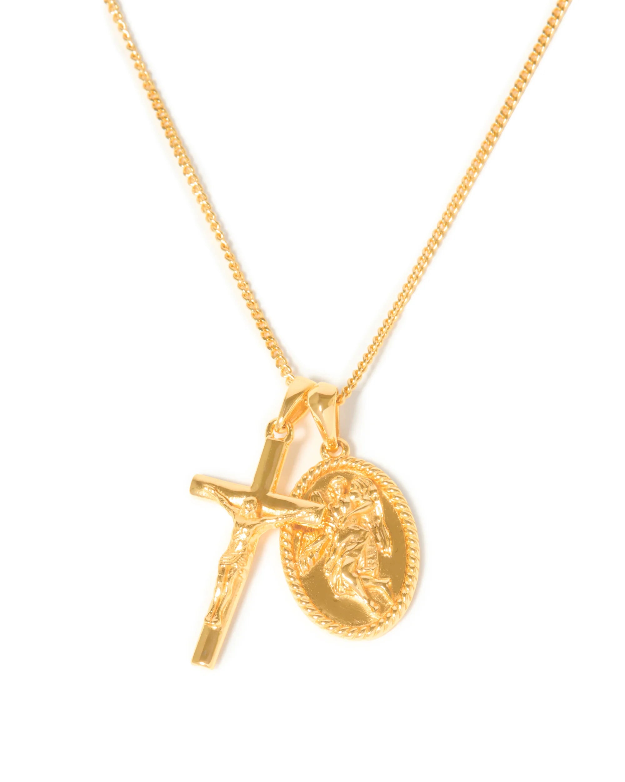 The Guardian x Crucifix Cross Stack - Gold