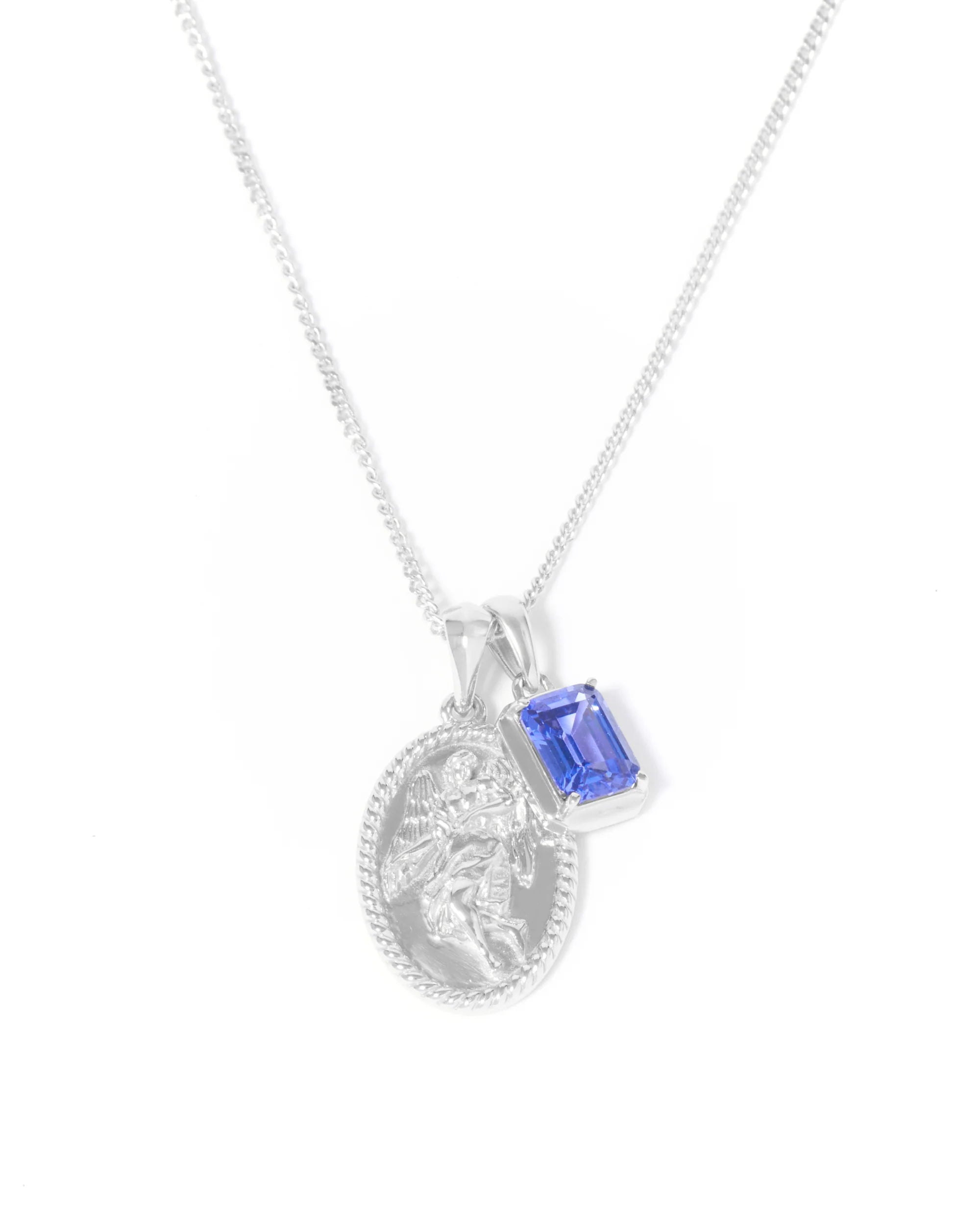 The Guardian X Sapphire Stone - Silver